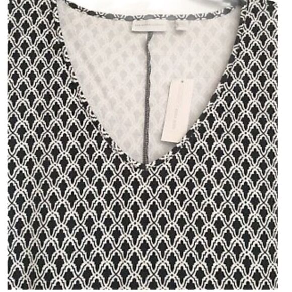 NY & CO IKAT MOROCCAN GEO PRINT COTTON FIT & FLARE MIDI DRESS WITH POCKETS LARGE - Picture 5 of 12